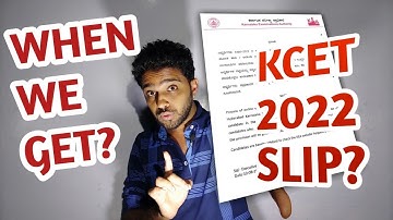 KCET 2022 - WHEN WE GET KCET DOCUMENT VERIFICATION SLIP?