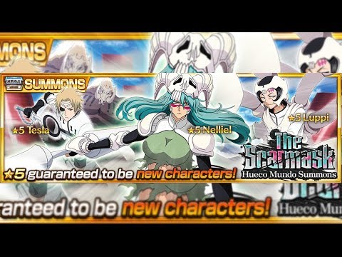 Bleach Brave Souls: Summons nova Nelliel, Tesla e Luppi!!! The ScarMask Hueco Mundo!!! - Omega Play