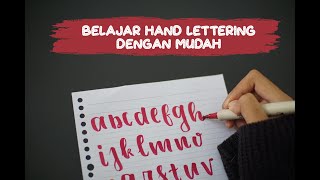 Belajar Hand Lettering menggunakan brush pen dengan mudah #coloringeverything #lettering #brushpen