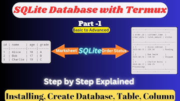 SQLite Database in Termux || Installation & complete Tutorial