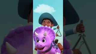 Using The Compies To Eat The Weeds Dino Ranch Cartoons For Kids