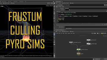 Frustum culling a Pyro Simulation in Houdini (toNDC)