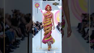 3D Lolipoptan Heykelsi Zarafete! 🍭 | Render'dan Podyuma (Candy 1 v2) #aifashion #3dmodeling