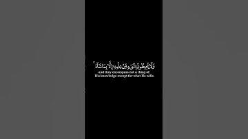 سورة البقرة اية ٢٥٥ - القارئ سعود الشريم - خلفية سوداء