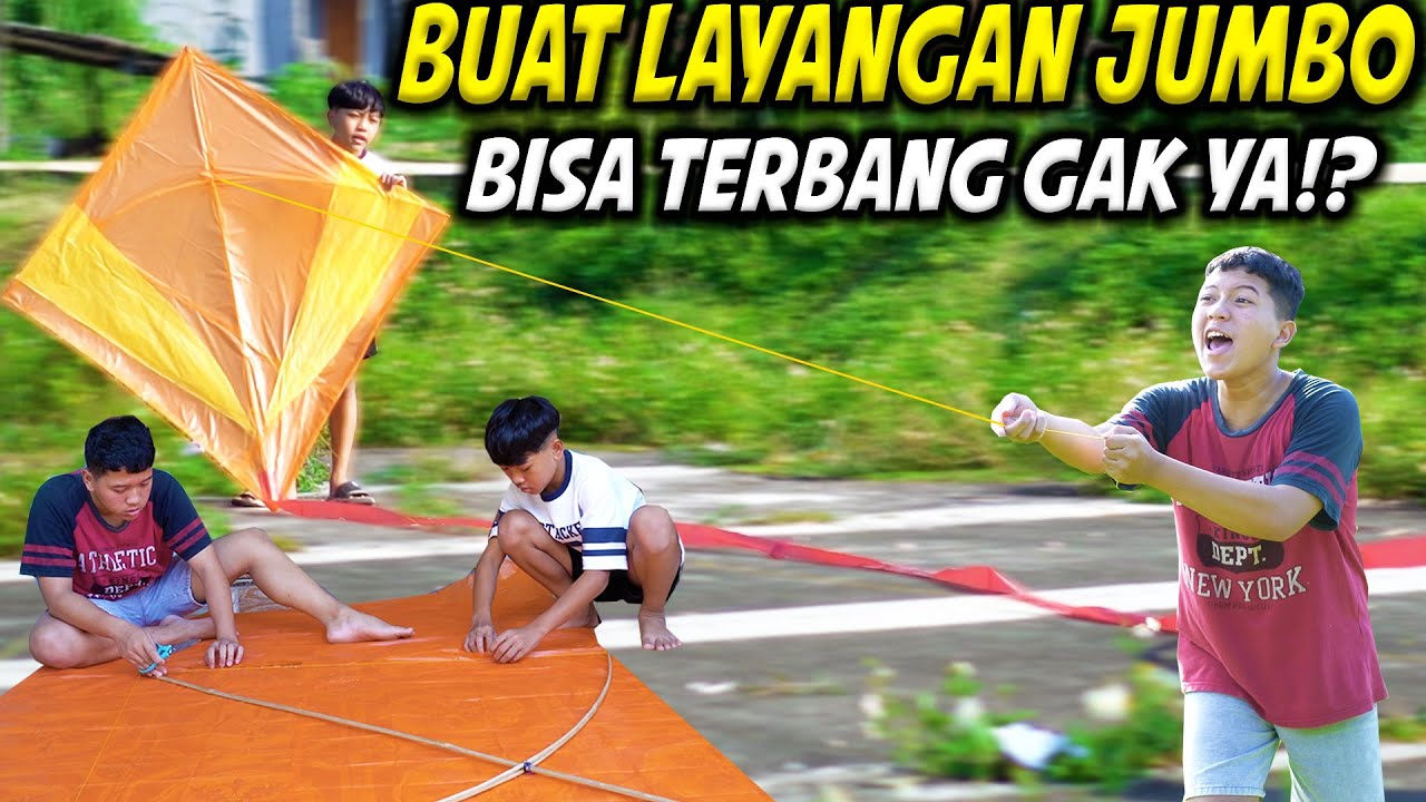 DITDIM BUAT LAYANGAN JUMBO!! BISA TERBANG GAK YA??