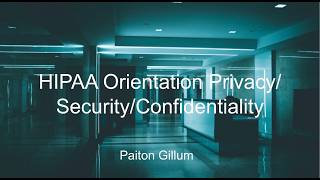 HIIM 351 HIPAA Orientation Spring 2026