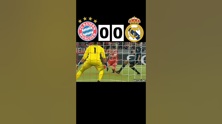 Real Madrid Vs Bayern Munich 2-1. League Champions 1/2 final