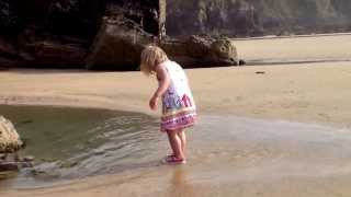 Yhana Playing Around Lusty Glaze, Cornwall