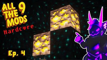 Its Time to get Allthemodium and the Mining Dimension! Ep.4 - Hardcore All the Mods 9 Minecraft