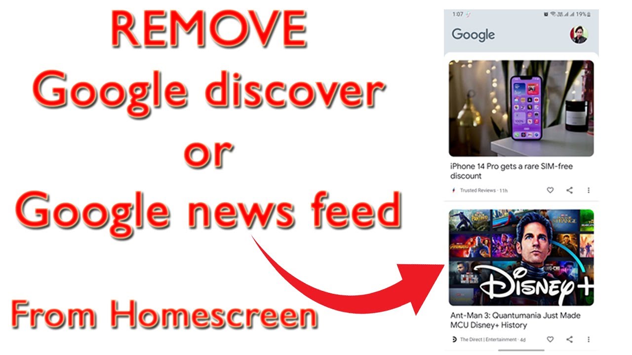 How To Remove Google Discover google Feed Page From Home Screen Of