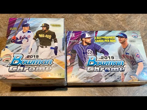 NEW RELEASE!  2019 BOWMAN CHROME HOBBY AND HTA BOX OPENINGS!