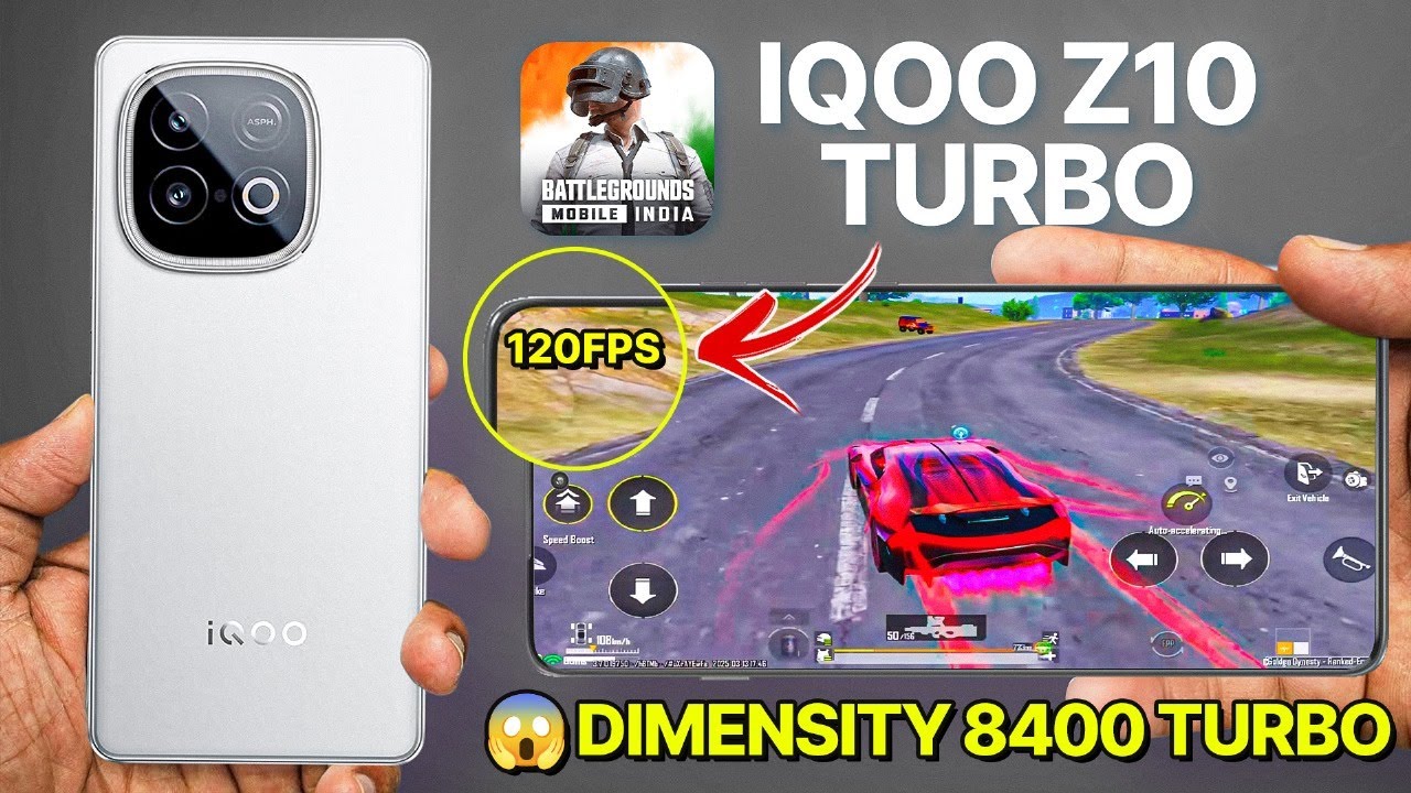 iQOO Z10 Turbo - 120 FPS BGMI & PUBG Test ?Dimensity 8400 Turbo 