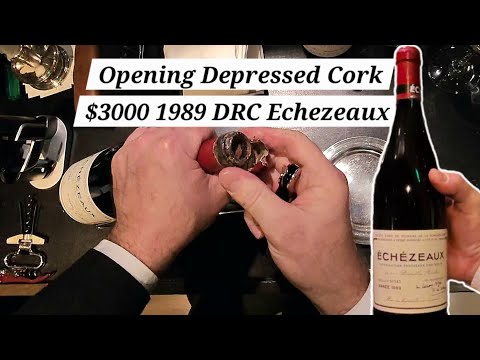Opening Depressed Cork $3000 DRC Grand Cru Echezeaux