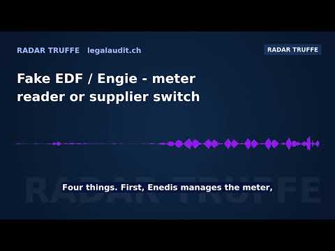 Fake EDF / Engie — meter reader or supplier switch