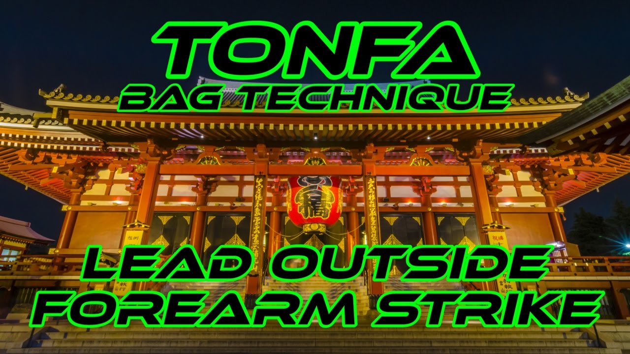 Weapons – Tonfa – Bag Technique – Lead Outside Forearm Strike - Complete Lesson - Learn Karate