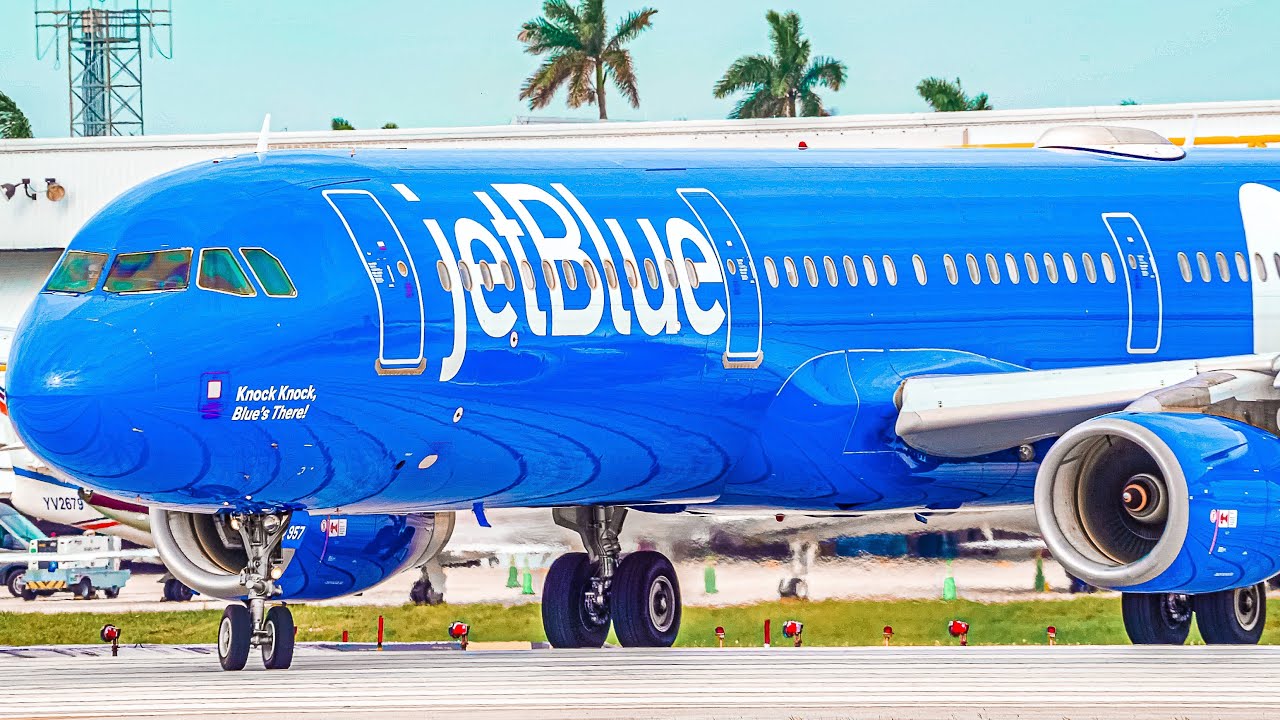 22 Landings & Takeoffs at Fort Lauderdale-Hollywood Int'l Airport | Plane Spotting In 4K