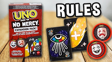 Hoe speel je het kaartspel UNO NO MERCY (Expansion Pack) | Spielregeln TV x Mattel Games SHOW EM