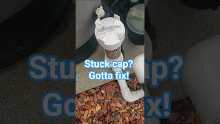 Stuck Chlorinator Pool Cap Fix #pool #swimmingpool