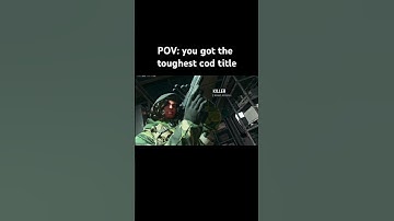 POV: you got the toughest cod title #warzone #callofduty #cod #videogame #trending