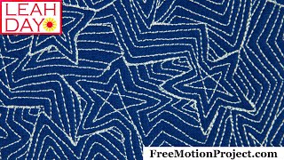 Free Motion Quilting Video: Falling Stars