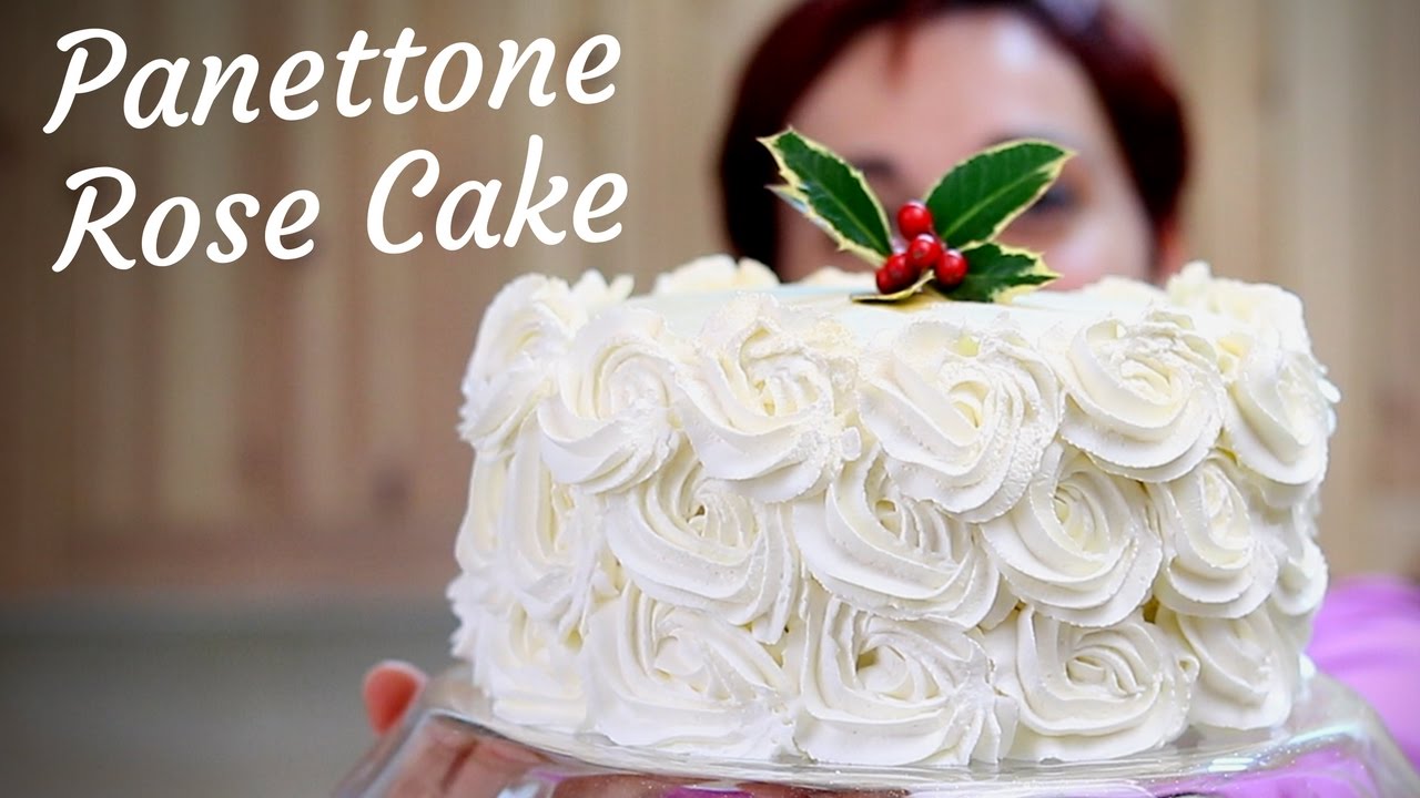 Рецепт торта Панеттоне с розами за 10 минут