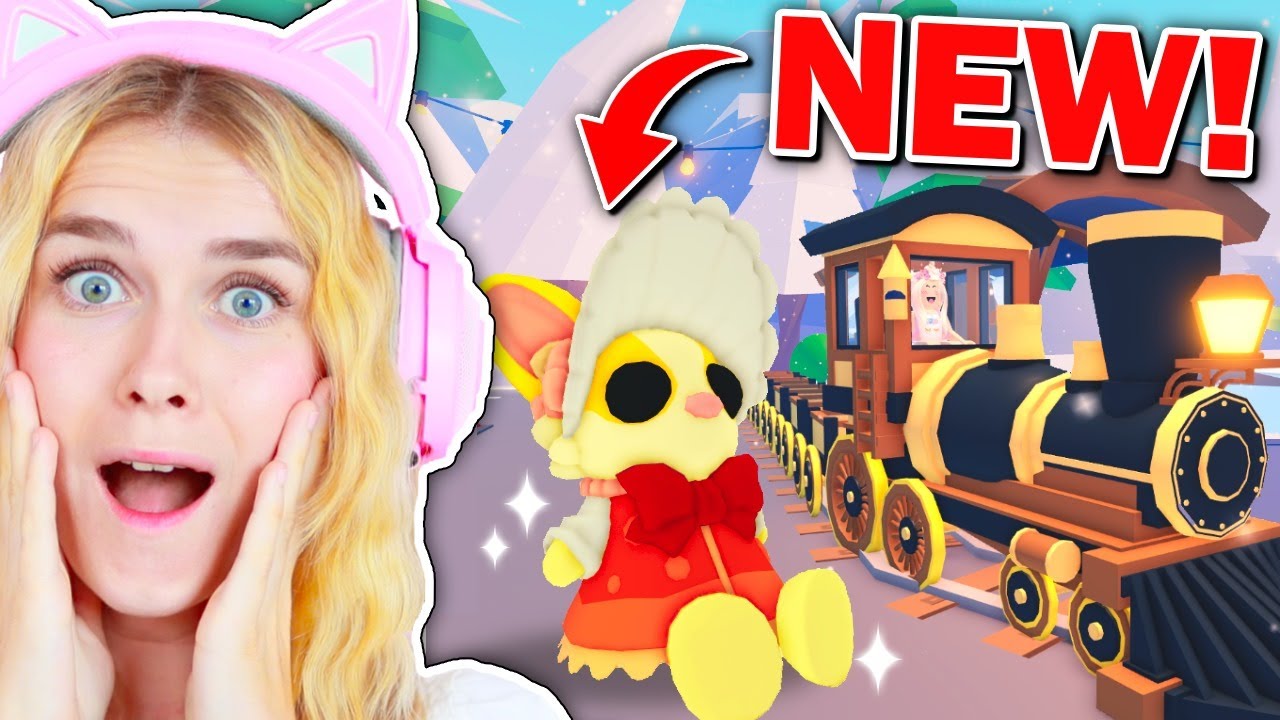 Ms Rabbit Adoptme *NEW* CHRISTMAS BUNNY And ARRIVAL Of TRAIN In Adopt Me - YouTube