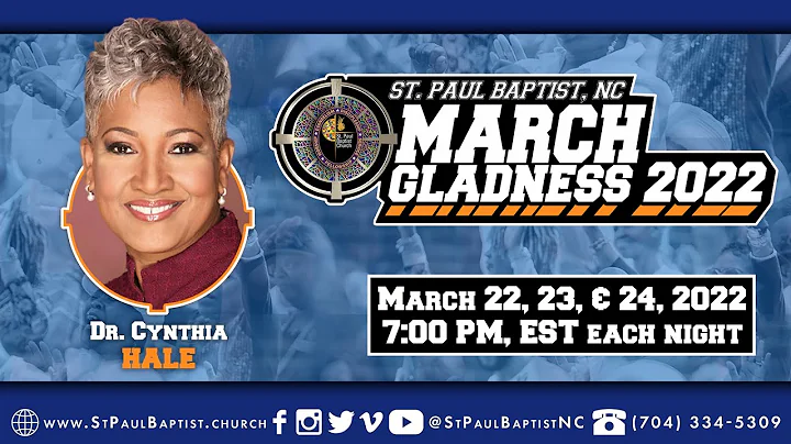 March Gladness 2022 Night 2 - Guest Preacher - Rev...