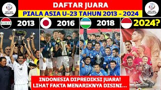 DAFTAR JUARA PIALA ASIA U23: Indonesia diprediksi Juara! Jadwal Semifinal Piala Asia U23 2024