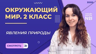 Видеоурок 5. Явления природы. Окружающий мир 2 класс