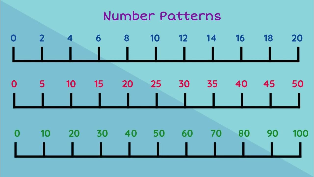 Number Patterns on Number Lines (Standard 2) - pennacool.com - YouTube