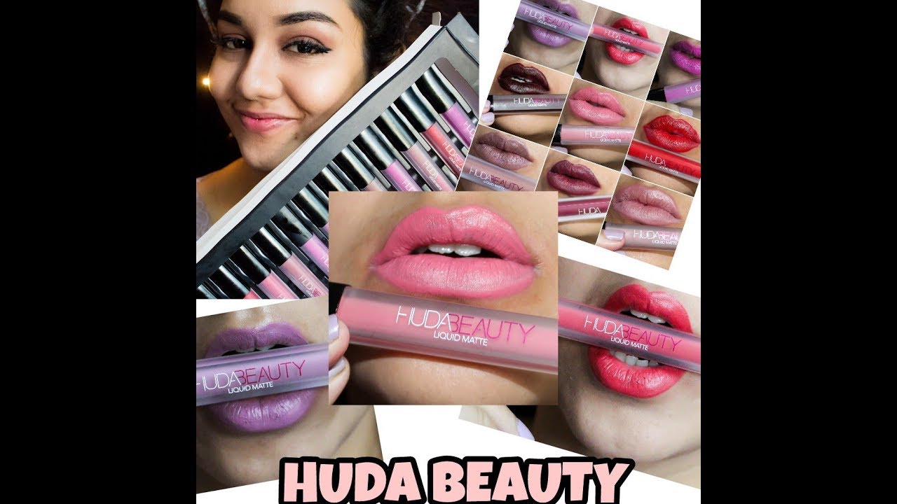 HUDA BEAUTY... MATTE VAULT/ LIP SWATCHES