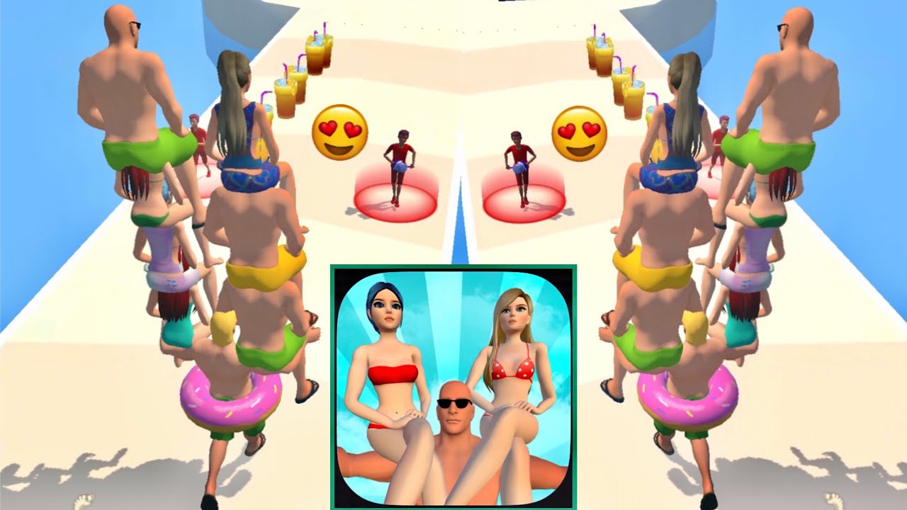Beach Party Run 3D 🍷🍺🥃Android, iOS Gaming Trailer Max Levels Gameplay