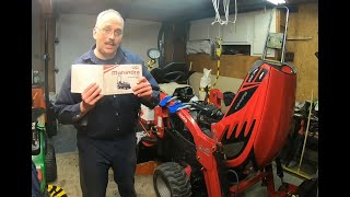 Mahindra eMax 20s HST Oil Change On The HST Transmission, Engine And Front Axle part 1
