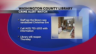 Washington County library vandalized