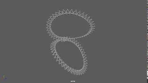 Abstract moving cube ring in Maya