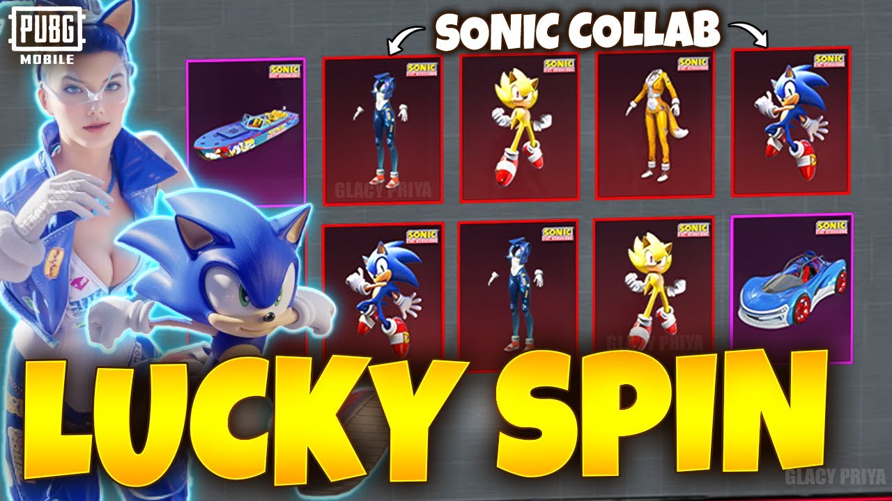 New Sonic Lucky Spin Crate Opening | Sonic Buddy | Speedster Buggy | Sonic PUBG MOBILE | BGMI
