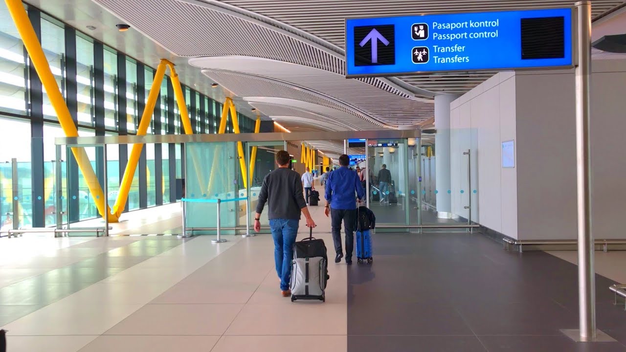 transfer walk at new istanbul airport youtube