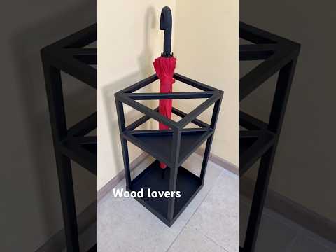 Підставка під зонти металева, з антикорозійним покриттям, чорна 600х300х300 мм, відео 1