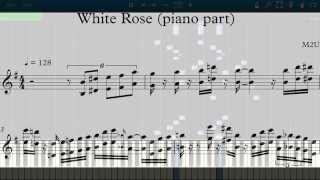 [EZ2DJ 7thTRAX ~Resistance~] White Rose (piano part score)