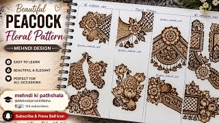 Easy Peacock Floral Mehndi Design for Beginners & Professionals