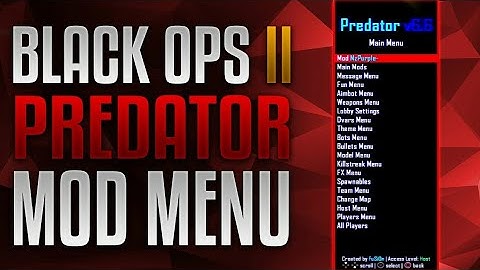 BLACK OPS 2 PREDATOR V6.7 MOD MENU SHOWCASE + DOWNLOAD