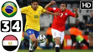 أهداف مباراة الاثارة والجنون في كأس القارات مصر والبرازيل تعليق عصام الشوالي عام 2009