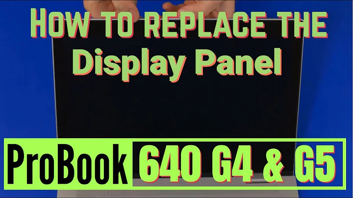 How to replace the Display Panel for HP ProBook 640 G4 and G5 Series Laptop