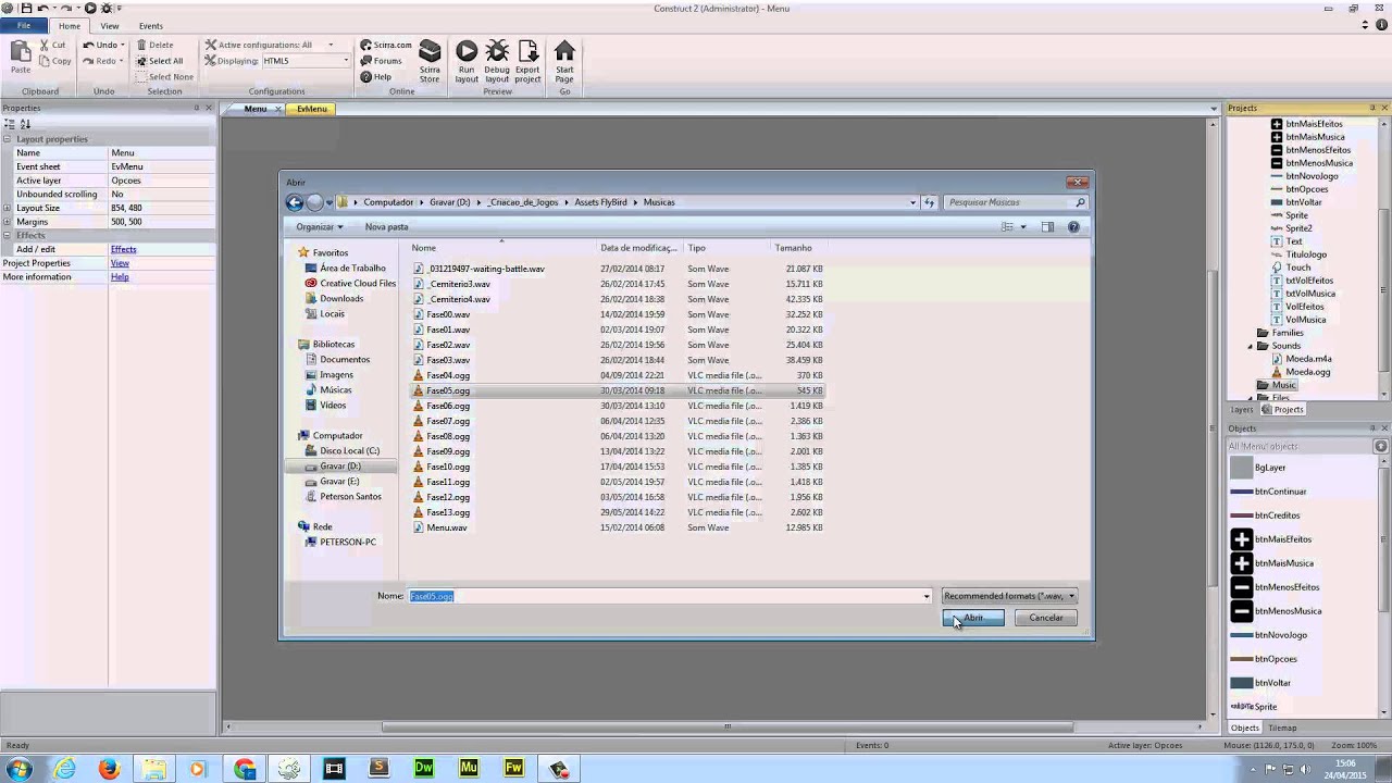 Aula 06 - Controle de Volume e Menus - Construct 2 e Construct 3 ...