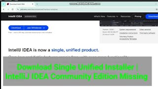 IntelliJ IDEA is now ONE unified download