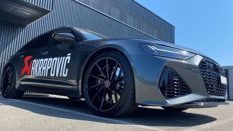 Audi RS6 C8 2020 with worldwide first AKRAPOVIC exhaust system!