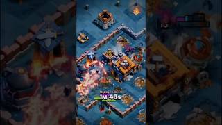 Night witch Attack th9 Strategy! 3staar #coc #shorts #witch #builderbase