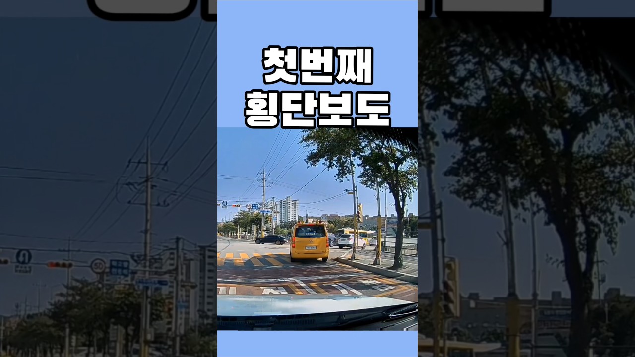 횡단보도 우회전 이렇게 하세요 #shorts