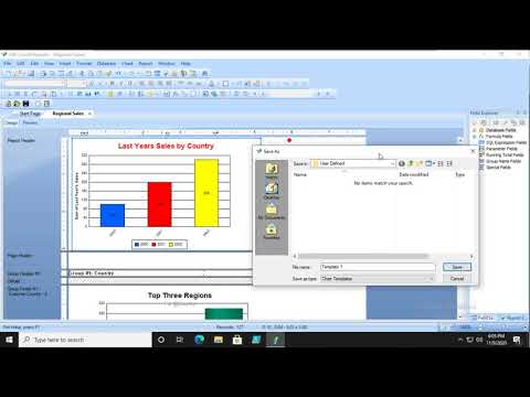 Crystal Reports 2020   Creating a Chart Template