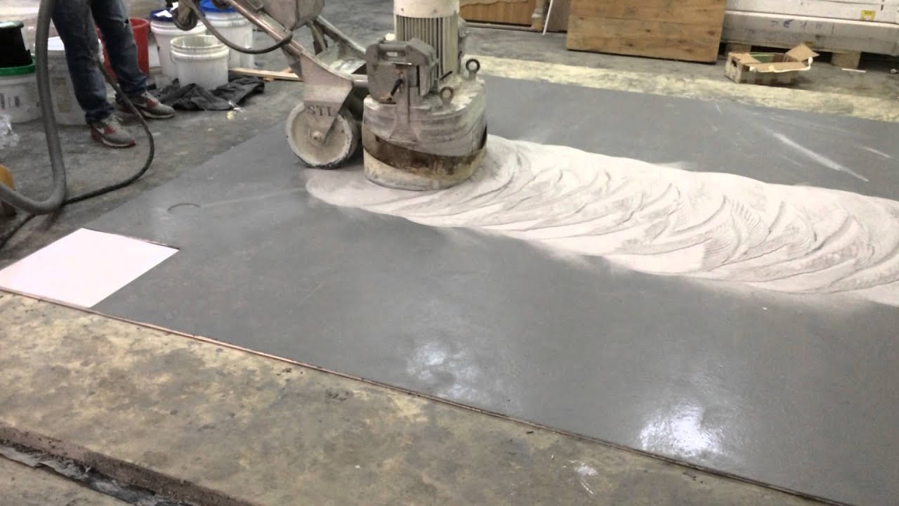 6 Grinding of Terrazzo by 24 Grits Coarse Grit YouTube